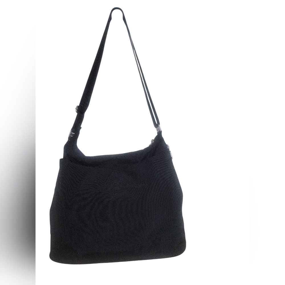 Baggallini Helsinki Black Nylon Hobo Travel Organizer Crossbody Shoulder Bag - Picture 4 of 9